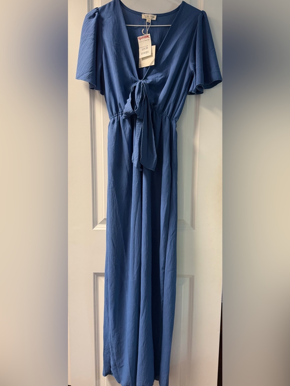 T.J.Maxx Blue V-Neck Dress